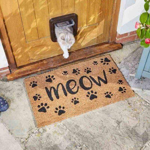 Smart Garden Door Mats Smart Garden Meow Cat Decoir Doormat