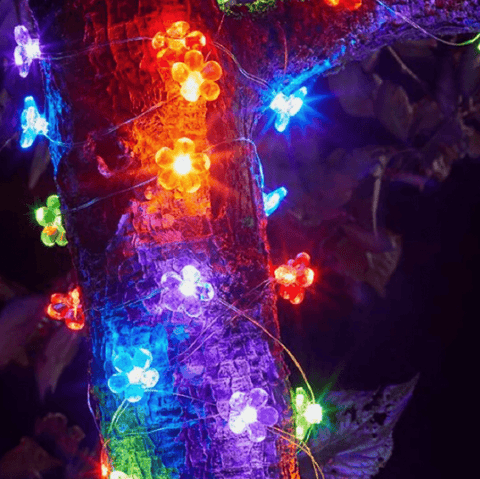 Smart Solar Outdoor lighting Smart Solar 30 Flower Firefly String Lights