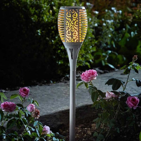 Smart Solar Solar Lighting Smart Solar Cool Flaming Torch Stake Light Slate