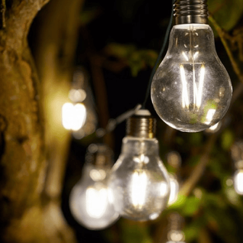 Smart Solar Outdoor lighting Smart Solar Eureka! Retro Lightbulbs (Set of 10)