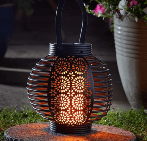 Smart Solar Outdoor lighting Smart Solar Ferrera Flaming Lantern