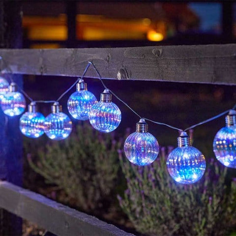 Smart Garden String Lights Smart Solar Firefly Opal Orb String Lights