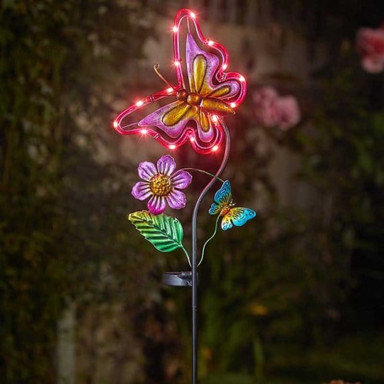 Smart Solar Decorative Lighting Smart Solar Flutterbella Stake Light- Butterfly