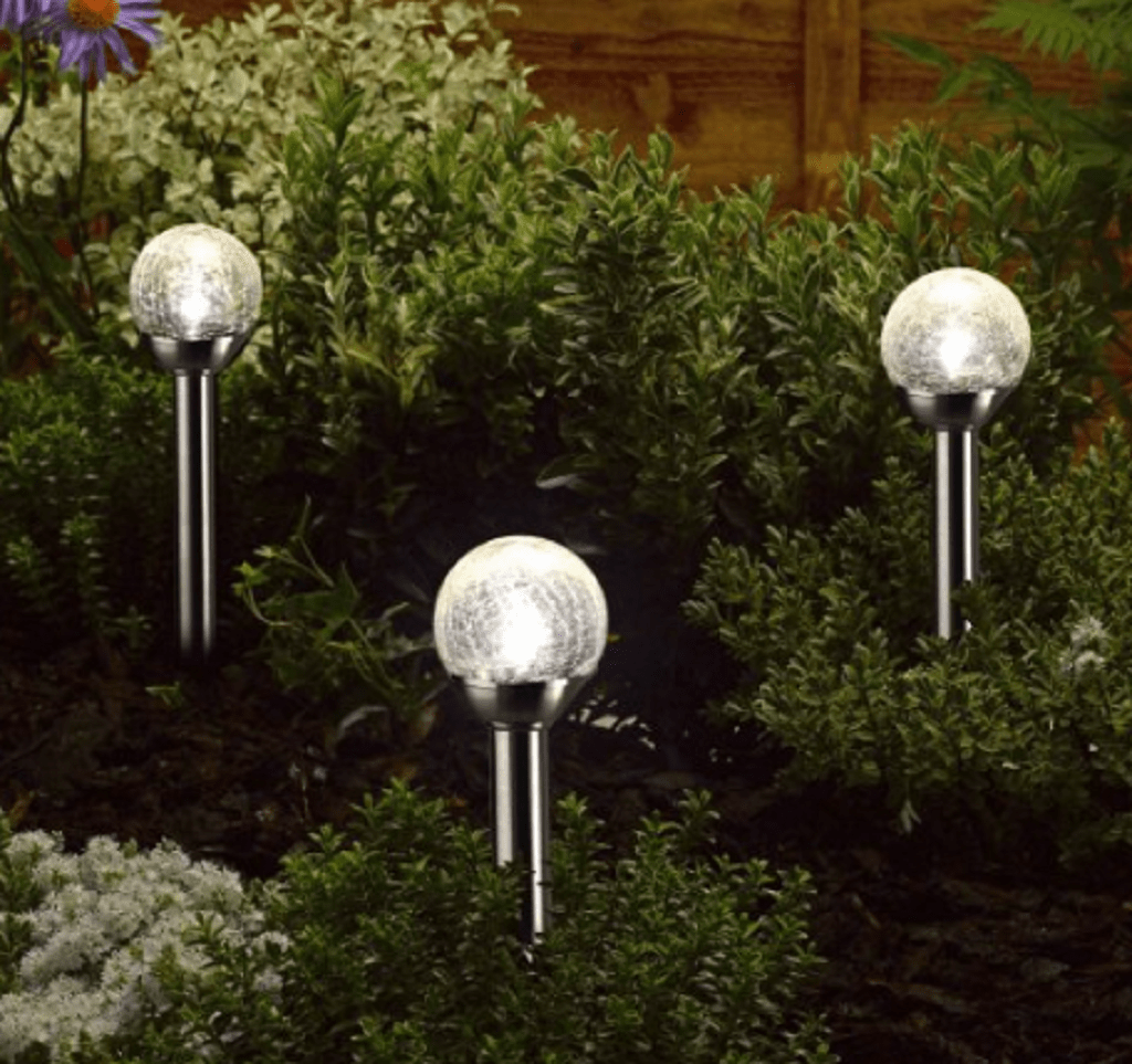 Outdoor solar outlet orb lights