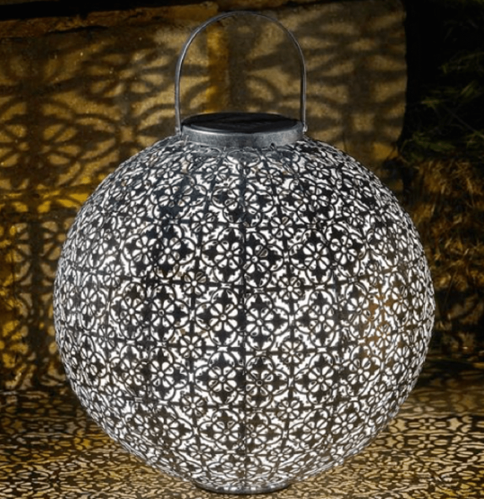 Smart Solar outdoor lighting Smart Solar Jumbo Damasque Lantern Light