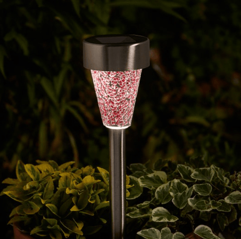 Smart Solar Outdoor lighting Smart Solar Mosaic Stainless Steel Stake Light