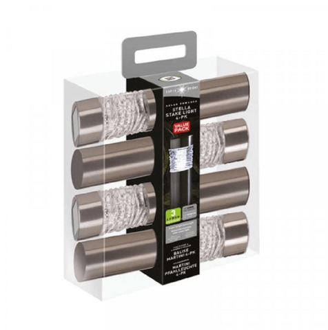 Smart Solar Outdoor lighting Smart Solar Stella Stainless Steel Bollard 4pc Carry Pack