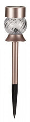 Smart Solar Stake Lights Smart Solar Swirl Stake Light 3L Rose Gold