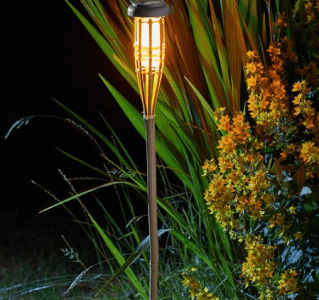Smart Solar Outdoor lighting Smart Solar Tiki Bamboo Flaming Torch