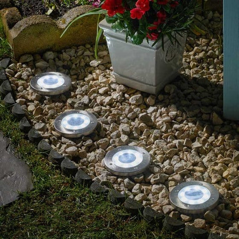 Smart Solar Ground & Up Lights Smart Solar Up Light 4 Pack