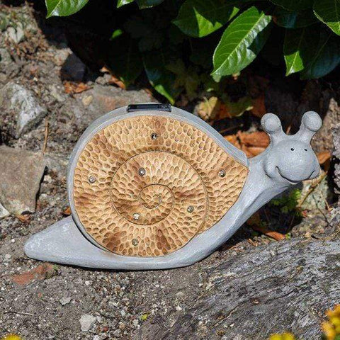 Smart Garden Solar Outdoor Ornament Smart Garden Wood Stone In-Lit Snail