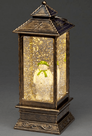 Snowtime Water Spinner Snowtime Christmas LED The Snowman Copper Lantern Water Spinner