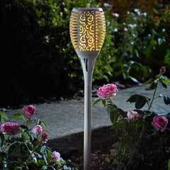 Trowell Garden Centre Solar Cool Flame Compact Torch Slate 4pc Carry Pack