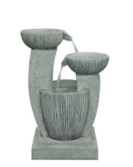 Solar Creations Water Feature Solar Creations Textured Bowls Water Feature