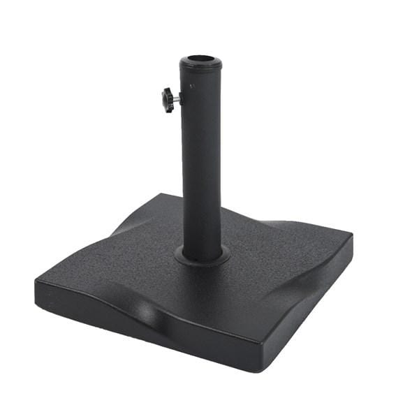 Kaemingk Garden Parasols Square Black Concrete Parasol Base 15kg