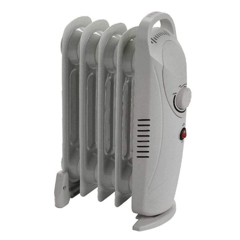 Status Oil Radiator Status 5 Fin Mini Oil Filled Radiator - 500W - White