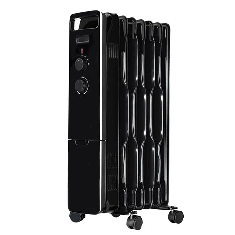 Status Oil Radiator Status 7 Fin Oil Filled Radiator - 1500W - Black