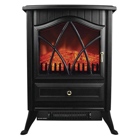 Status Fan Heater Status Stove Flame Effect Fan Heater 1800W Black