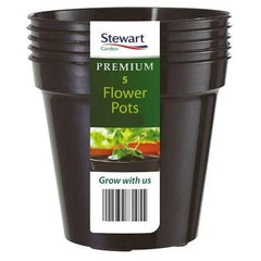 Stewart Garden Planters & Pots 12.7cm 5pack Stewart flower pot multi packs - Black