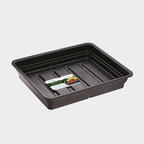 Stewart Garden Seed Trays Stewart Gravel Tray Extra Deep Premium without holes, 38 or 52cm - Black