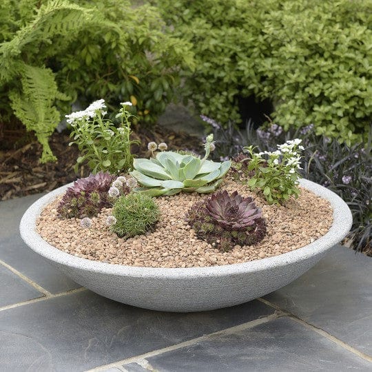 Stewart Garden Pots & Planters Stewart Varese low bowl planter - Alpine Grey