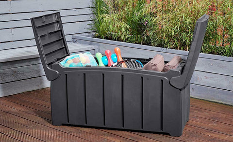 Strata Products Garden Storage Box Strata Heavy Duty Garden Storage Box Grey 322L