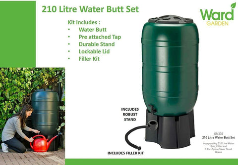 Strata Products Water Butt Strata Products 210L Water Butt Set