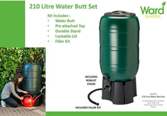 Strata Products Water Butt Strata Products 210L Water Butt Set