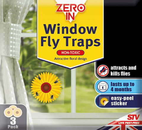 STV Fly Control STV Fly Window Sticker Traps 3pck