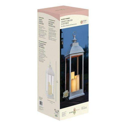 Smart Garden Lantern The Smart Garden Giant Cream Battery Lantern