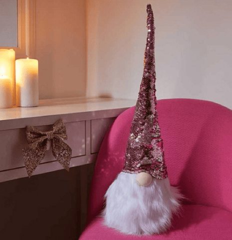 Three Kings Christmas Decor Three Kings Christmas GlamGonk Pink/Silver Large