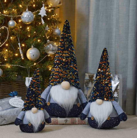 Three Kings Christmas Decor Three Kings Christmas GlamJonk Blue Large