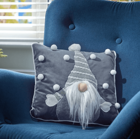 Three Kings Christmas Decor Three Kings Christmas Gonkert Cushion Grey
