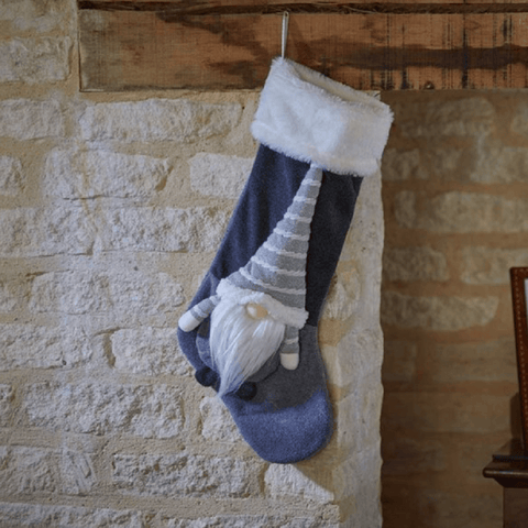 Three Kings Holiday Stockings Three Kings Christmas Gonkert Stocking Grey