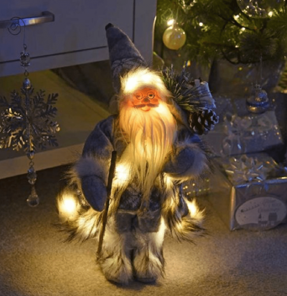 Three Kings Christmas Decor Three Kings Christmas InLit Father Christmas Grey