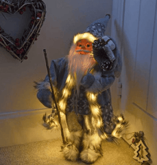 Three Kings Christmas Decor Three Kings Christmas InLit Father Christmas Grey Large