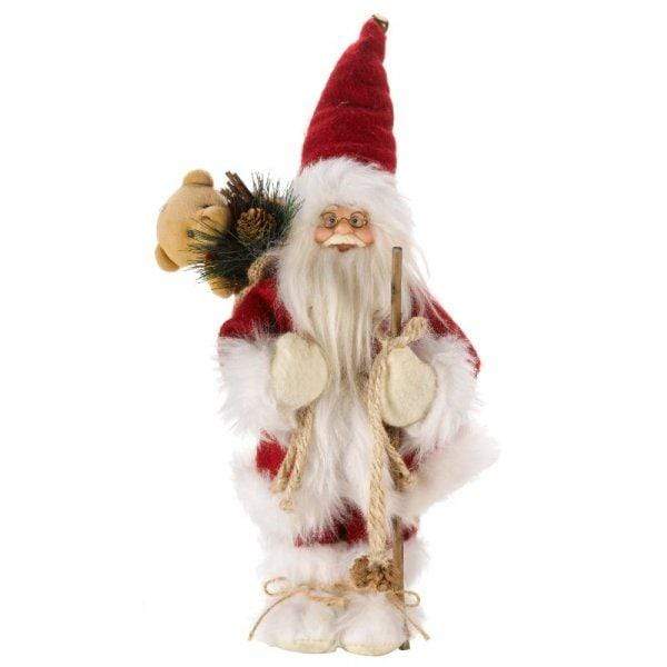 Three Kings Christmas Lit Decor Three Kings Christmas InLit Father Christmas Red 30cm