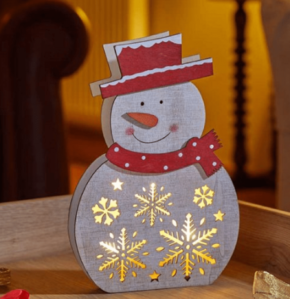 Three Kings Christmas Decor Three Kings Christmas InLit Snowflake Snowman