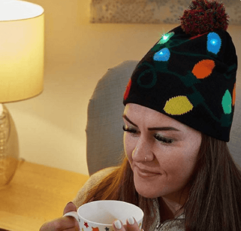 Three Kings Winter Hats Three Kings Christmas Party Beanie Xmas Lights