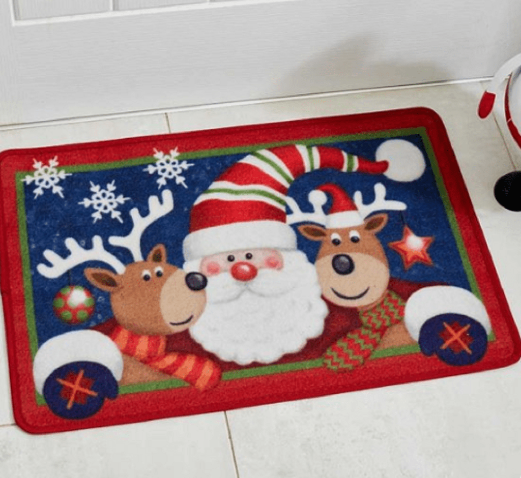 Three Kings Christmas Decor Three Kings Christmas Santa and Friends Mat