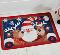Three Kings Christmas Decor Three Kings Christmas Santa and Friends Mat