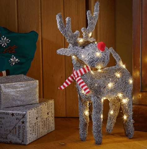 Three Kings Christmas Decor Three Kings Christmas Sparkly Rattan Blitzen