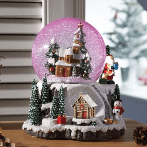 Three Kings Christmas Lit Decor Three Kings Christmas Village Wonderland Snow Sphere