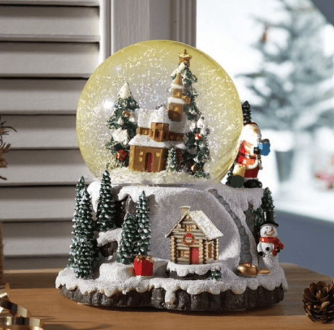 Three Kings Christmas Lit Decor Three Kings Christmas Village Wonderland Snow Sphere