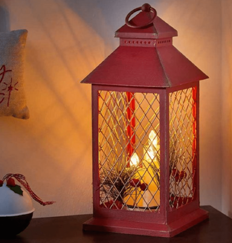 Three Kings Lanterns Three Kings Christmas Yule Lantern Red