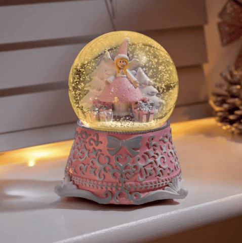 Three Kings Christmas Decor Three Kings Festive Musical Fairy SnowSphere 10cm