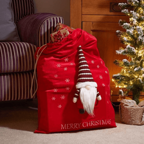 Three Kings Christmas Decor Three Kings Gonkert Gift Sack Red