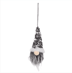 Three Kings Christmas Decor Three Kings Hangin' Gonklet Grey