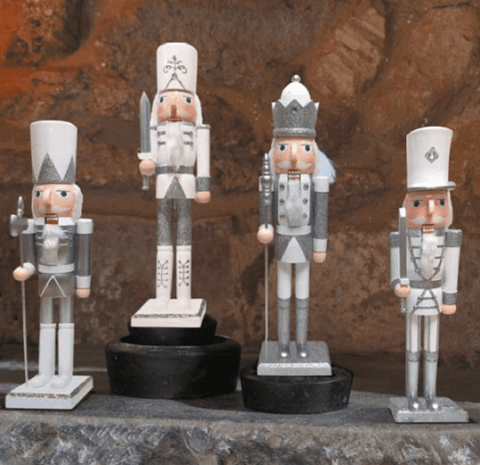Smart Garden Christmas Decor Three Kings Nutcracker Silver/White 20cm