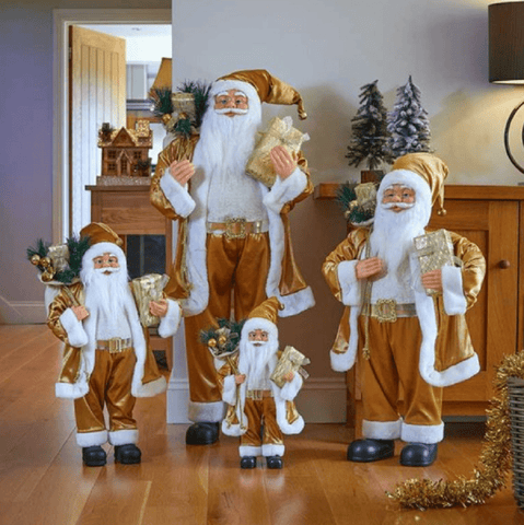 Three Kings Christmas Decor Three Kings SantaMagic Standing Santa Gold Large